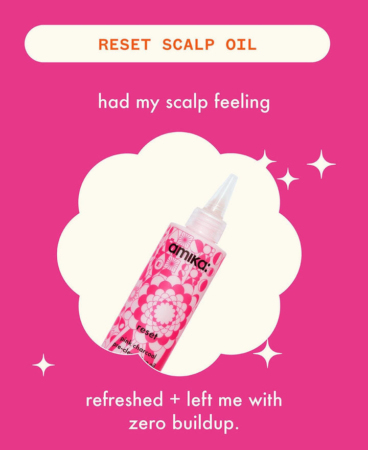 Amika Reset Pink Charcoal Scalp Cleansing Oil 200ml