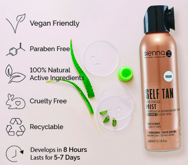 Sienna X Q10 Tinted Tan Mist