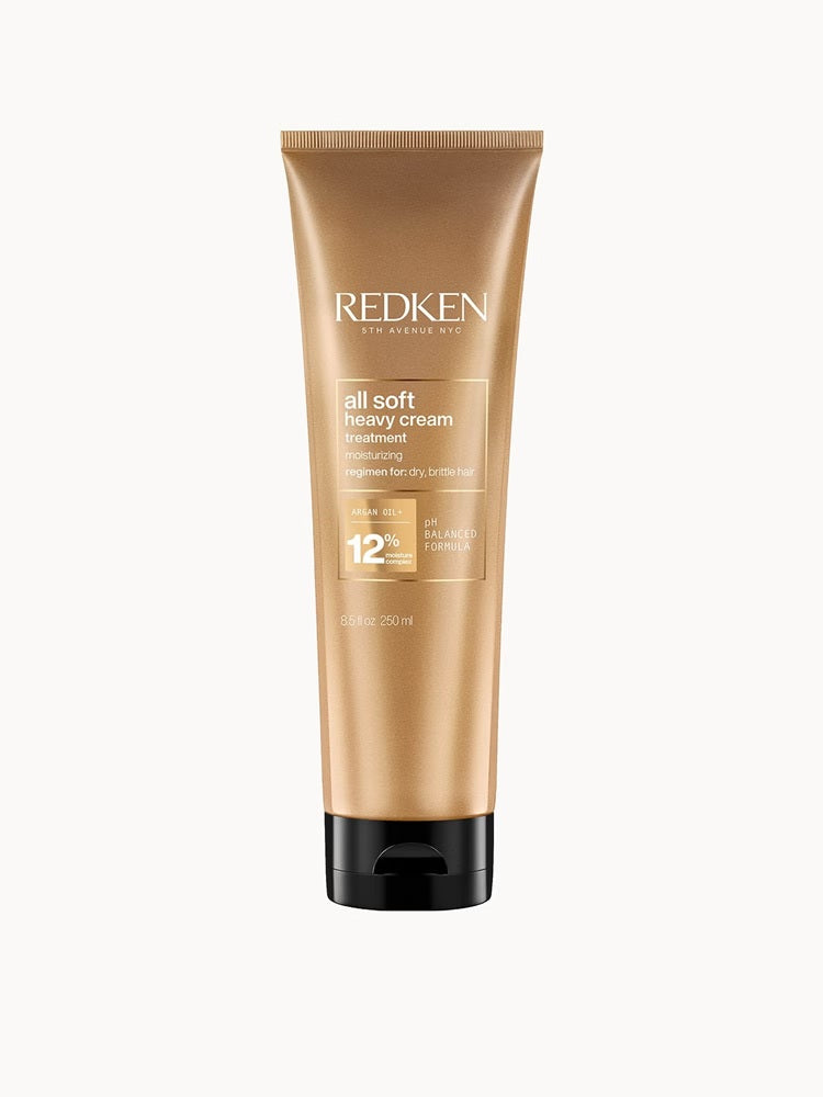 Redken All Soft Heavy Cream 250ml gold tube treatment for dry, brittle hair