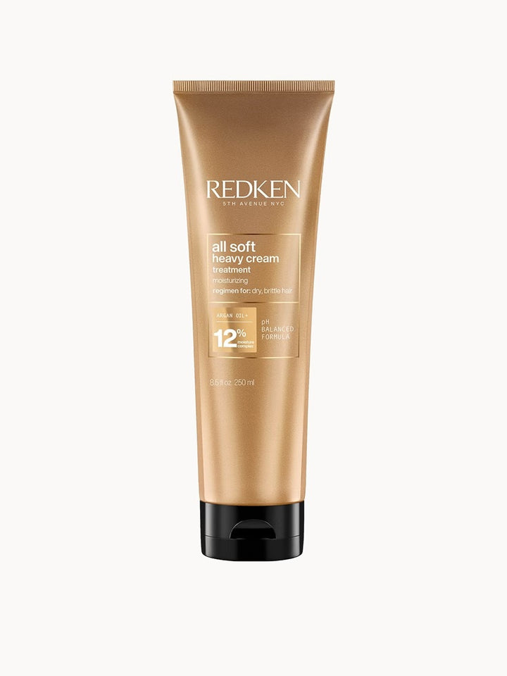 Redken All Soft Heavy Cream 250ml gold tube treatment for dry, brittle hair