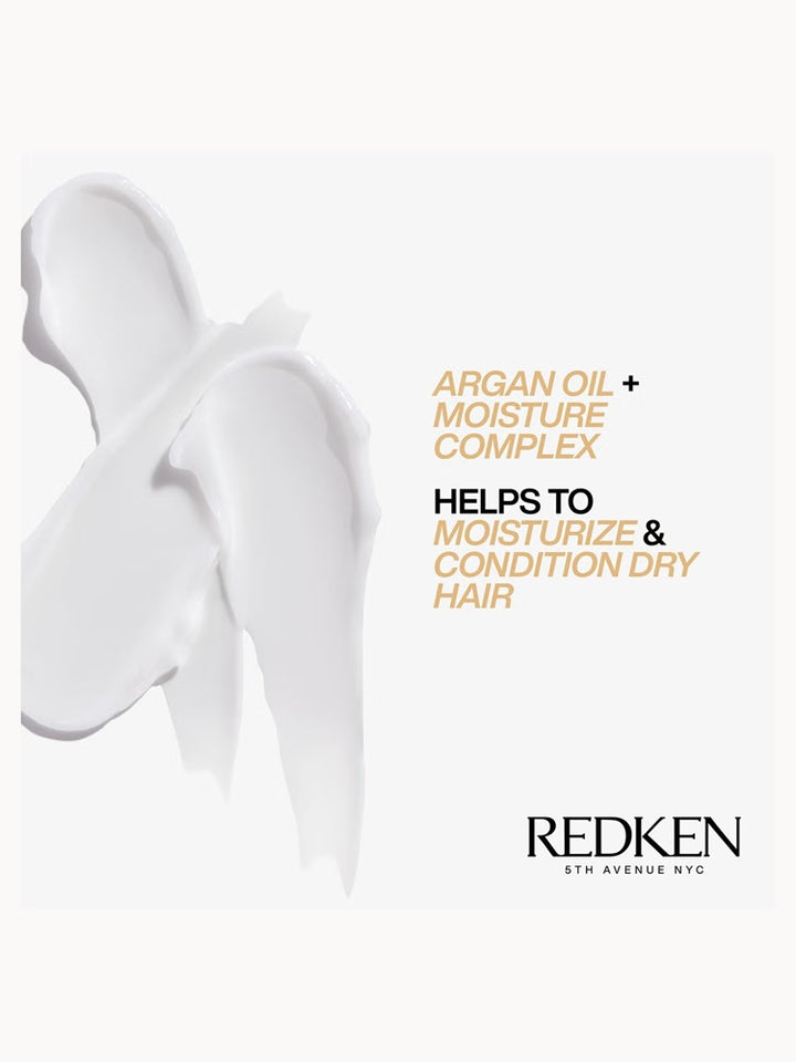 Swatch of Redken All Soft Heavy Cream with argan oil and moisture complex