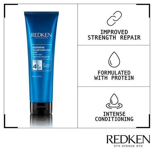 Redken Extreme Strength Builder Mask: strength repair, protein, intense conditioning