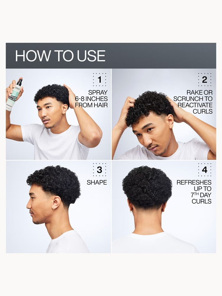How to use Redken Refreshing Curl Mist to refresh curls between washes