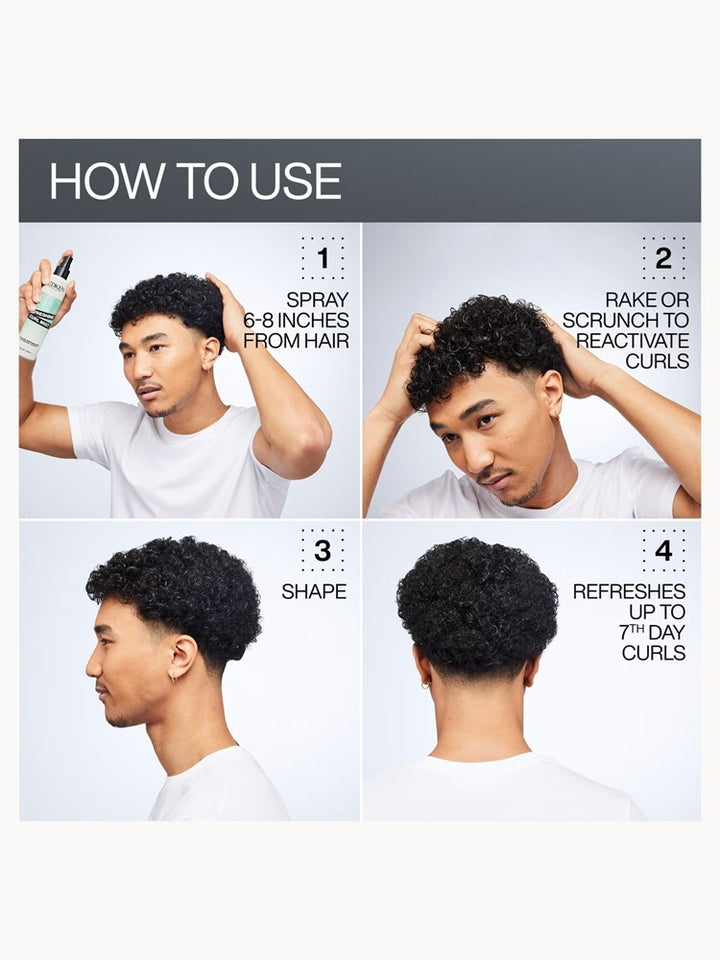 How to use Redken Refreshing Curl Mist to refresh curls between washes