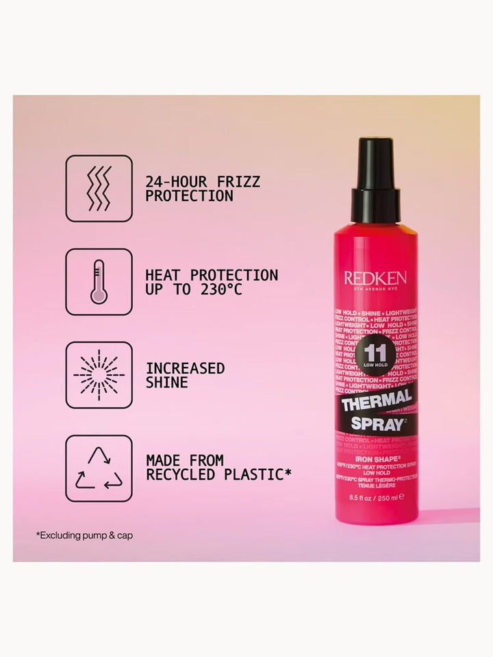 Redken Thermal Spray: 24-hour frizz protection and heat protection up to 230°C