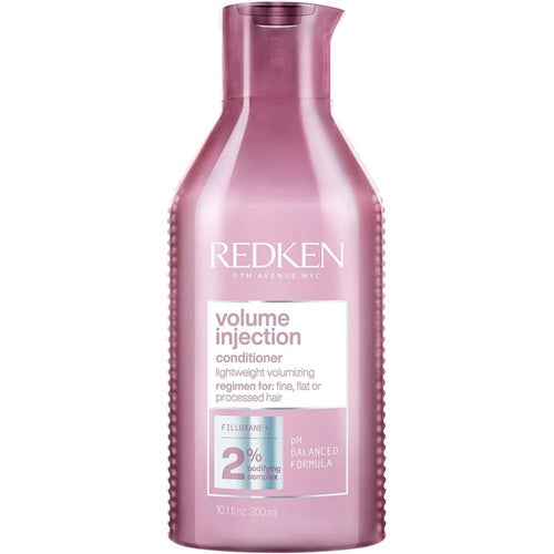 Redken Volume Injection Conditioner 300ml pink bottle for fine, flat hair