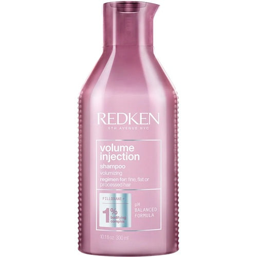 Redken Volume Injection Shampoo 300ml pink bottle for fine, flat hair