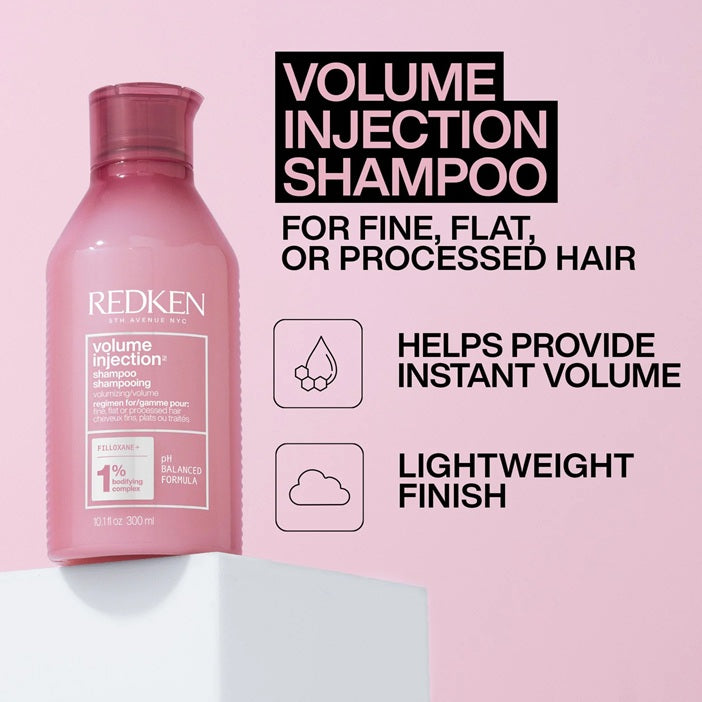 Redken Volume Injection Shampoo for fine, flat or processed hair: instant volume